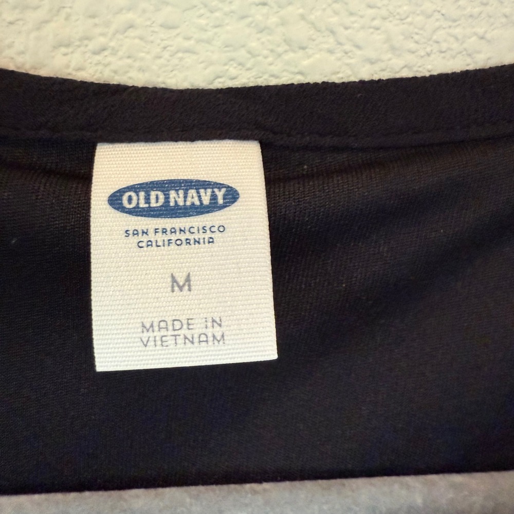 Old Navy Women's Black Sleeveless Dress Pleated V Neck Size M Casual‎ - Picture 8 of 11